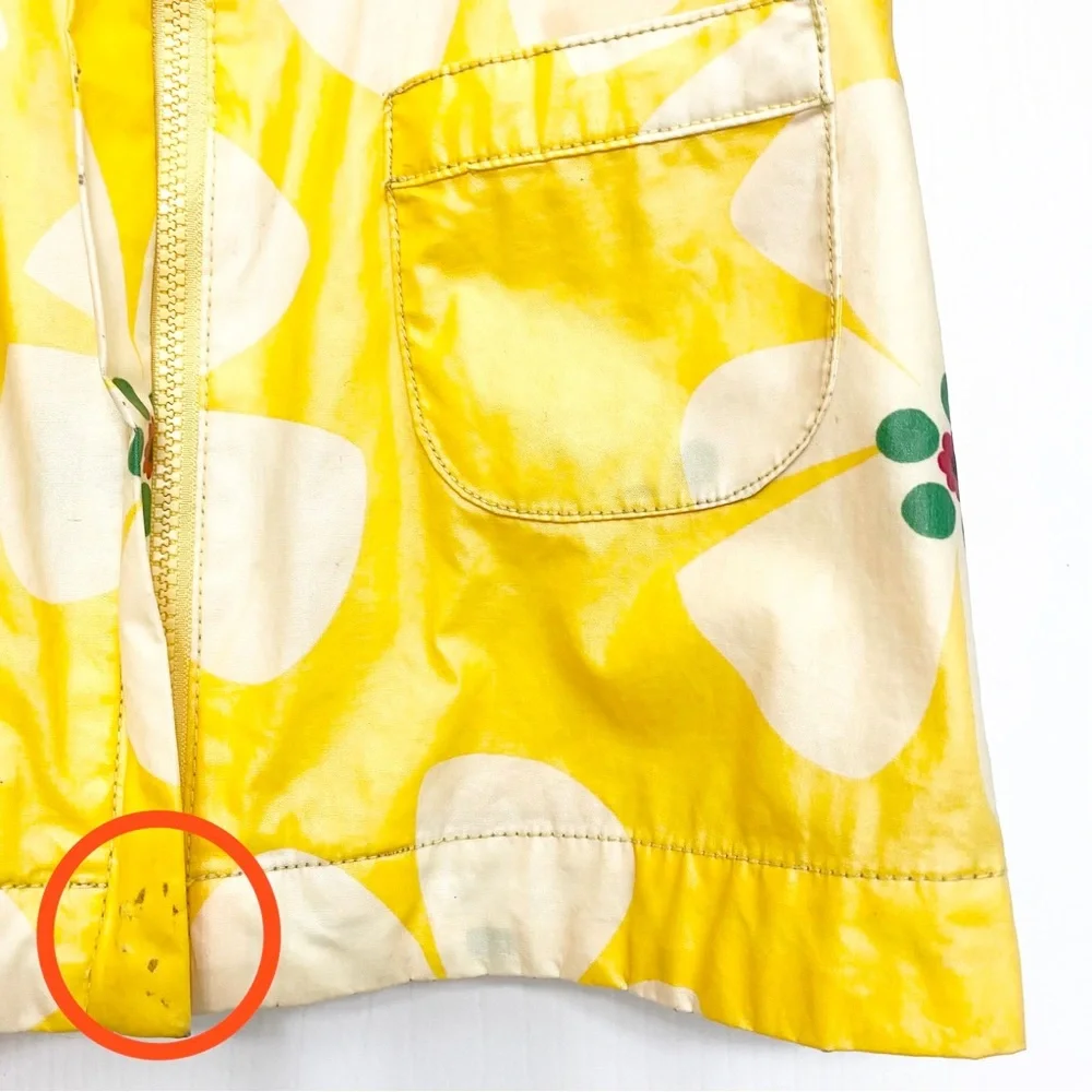 Baby Gap Yellow Floral Raincoat 2T